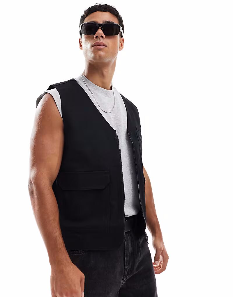 Жилет ASOS DESIGN в черном цвете, Черный, Жилет ASOS DESIGN в черном цвете
Жилет ASOS DESIGN в черном цвете, Черный, Жилет ASOS DESIGN в черном цвете