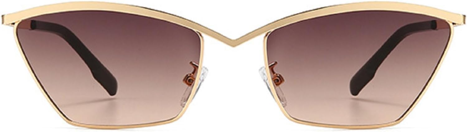 Металлические солнцезащитные очки «кошачий глаз» для женщин, ретро-очки для отдыха на природе, пляжные солнцезащитные очки с защитой от УФ-излучения, черные очки N47 mincl, Gold Brown
Металлические солнцезащитные очки «кошачий глаз» для женщин, ретро-очки для отдыха на природе, пляжные солнцезащитные очки с защитой от УФ-излучения, черные очки N47 mincl, Gold Brown