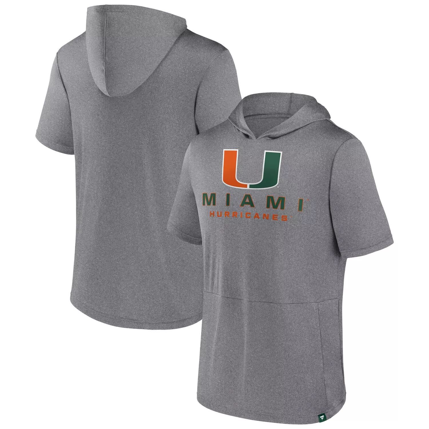 Мужская футболка с капюшоном с логотипом Heather Grey Miami Hurricanes Modern Stack Fanatics
Мужская футболка с капюшоном с логотипом Heather Grey Miami Hurricanes Modern Stack Fanatics
