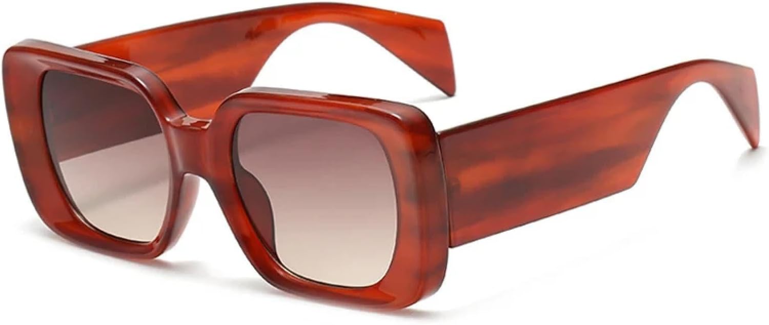 Модные женские солнцезащитные очки большого размера, желейного цвета, ретро-узор, широкие дужки; мужские градиентные очки с защитой от УФ-излучения UV400 VFDHN, Brown Stripe Tea
Модные женские солнцезащитные очки большого размера, желейного цвета, ретро-узор, широкие дужки; мужские градиентные очки с защитой от УФ-излучения UV400 VFDHN, Brown Stripe Tea