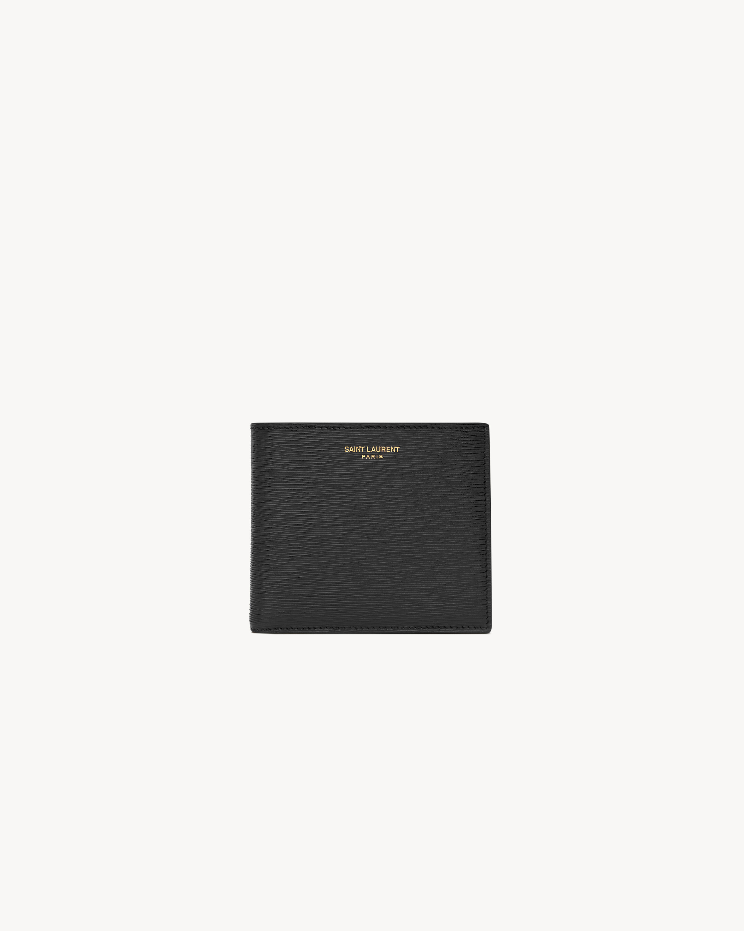 Кошелек Saint Laurent Paris EAST/WEST из рифленой кожи, черный
Кошелек Saint Laurent Paris EAST/WEST из рифленой кожи, черный