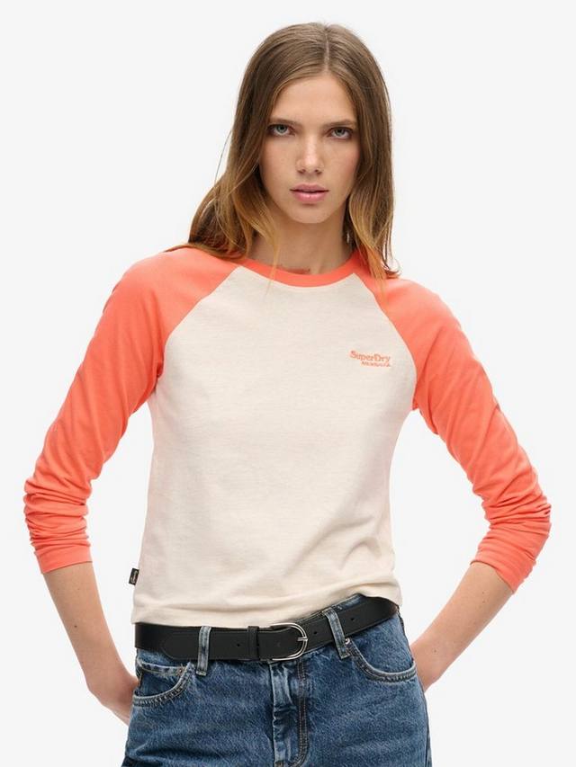 Бейсбольный топ с длинным рукавом essential logo Superdry, цвет Coral/Oat Marl
Бейсбольный топ с длинным рукавом essential logo Superdry, цвет Coral/Oat Marl