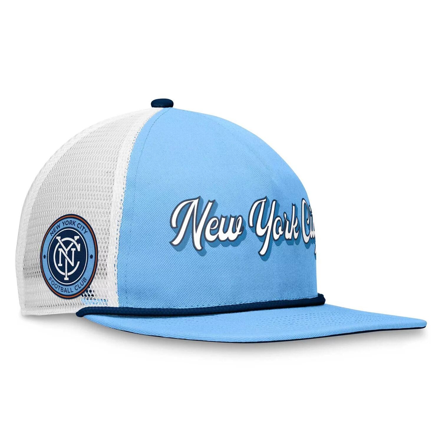 Мужская кепка Fanatics с фирменным логотипом голубого/белого цвета New York City FC True Classic Golf Snapback
Мужская кепка Fanatics с фирменным логотипом голубого/белого цвета New York City FC True Classic Golf Snapback
