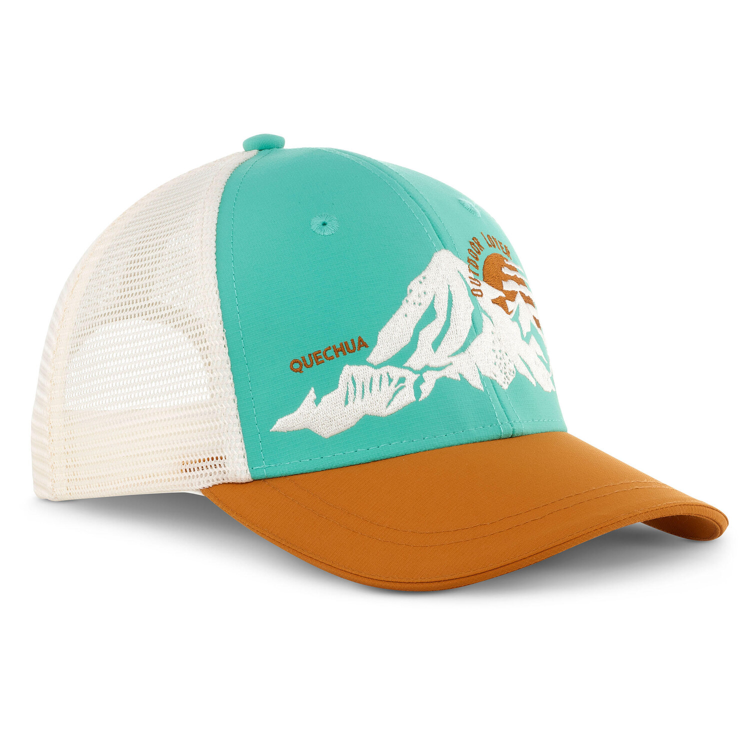 Кепка детская походная Quechua MH100, белый/зеленый
Кепка детская походная Quechua MH100, белый/зеленый