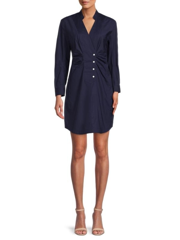 Платье-рубашка Derek Lam 10 Crosby с драпировкой beverly, navy
Платье-рубашка Derek Lam 10 Crosby с драпировкой beverly, navy