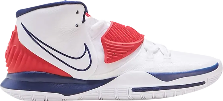 Кроссовки Nike Kyrie 6 GS 'USA', белый
Кроссовки Nike Kyrie 6 GS 'USA', белый