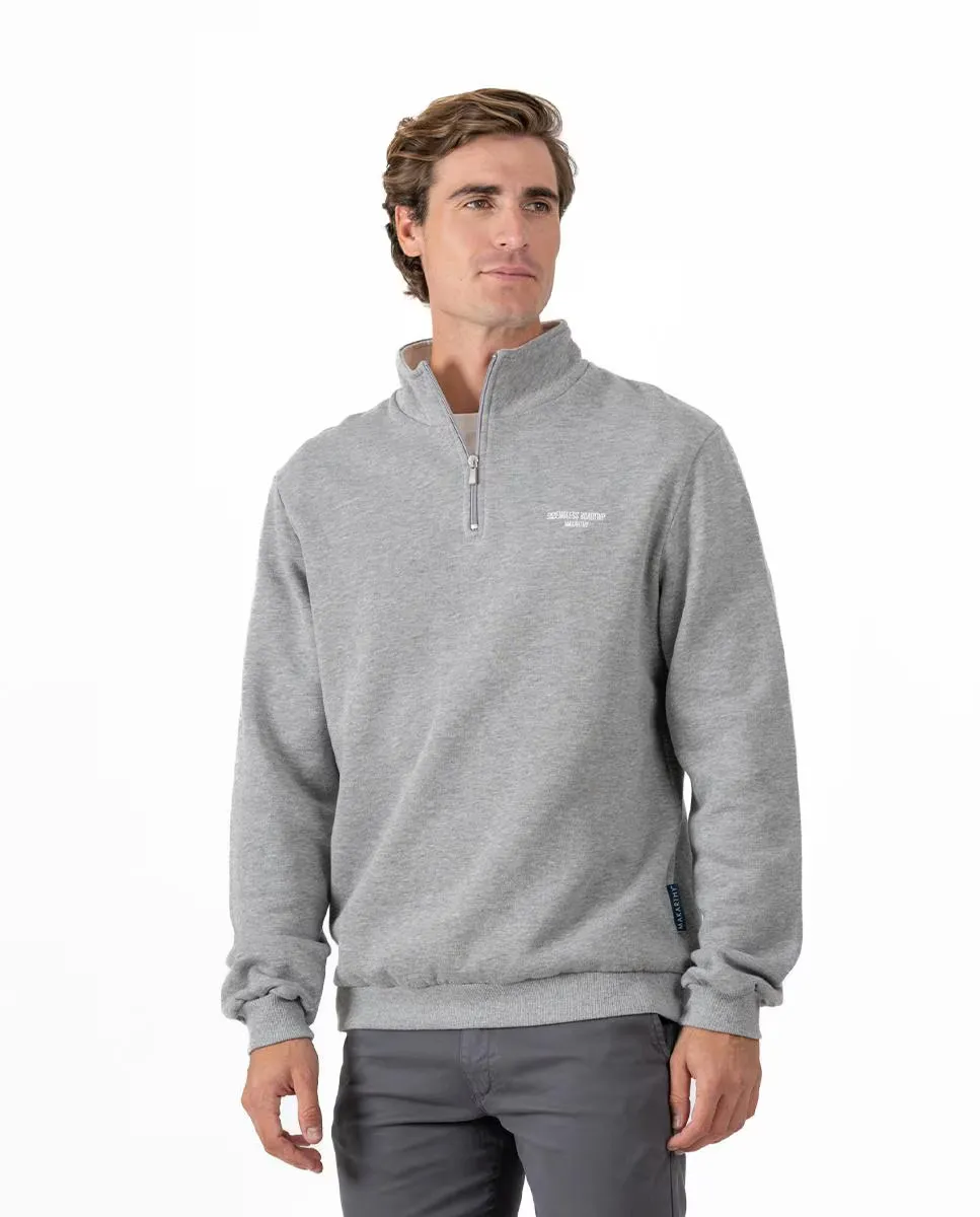Мужская хлопковая толстовка с воротником Perkins и молнией Makarthy, серый
Мужская хлопковая толстовка с воротником Perkins и молнией Makarthy, серый