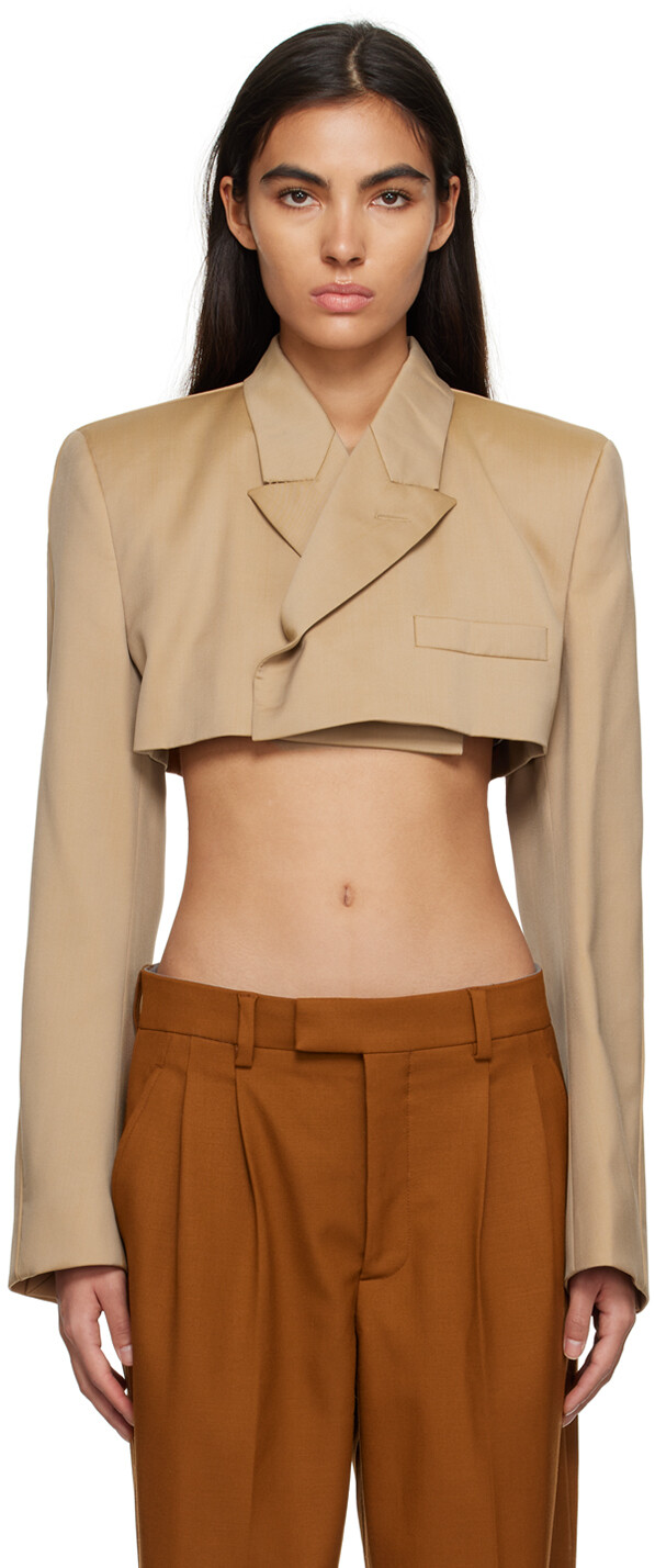 Светло-коричневый укороченный пиджак VTMNTS
Светло-коричневый укороченный пиджак VTMNTS