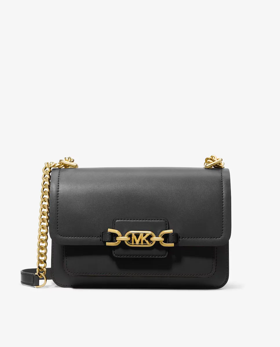 Сумка через плечо из кожи вереска с двойными ручками-цепочками Michael Michael Kors, черный
Сумка через плечо из кожи вереска с двойными ручками-цепочками Michael Michael Kors, черный