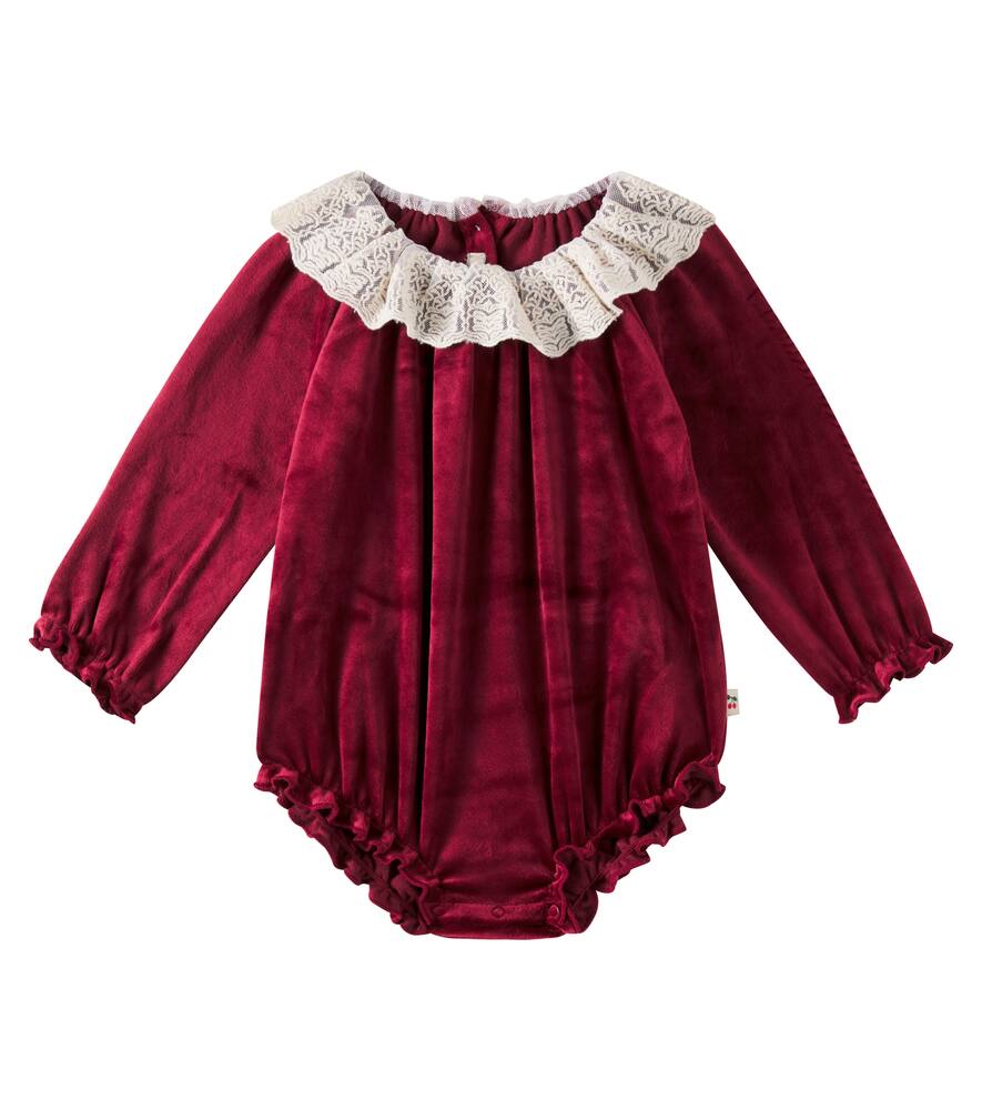 Боди из бархата Baby Venola Konges Sløjd, Red Dahlia
Боди из бархата Baby Venola Konges Sløjd, Red Dahlia