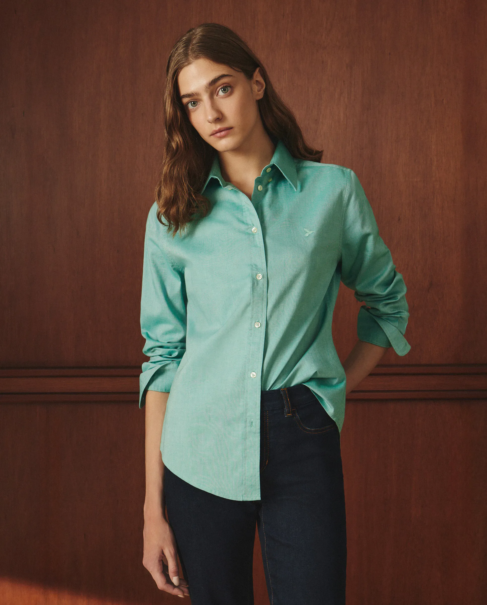 Женская удлиненная рубашка с длинным рукавом Lloyd's, зеленый
Женская удлиненная рубашка с длинным рукавом Lloyd's, зеленый