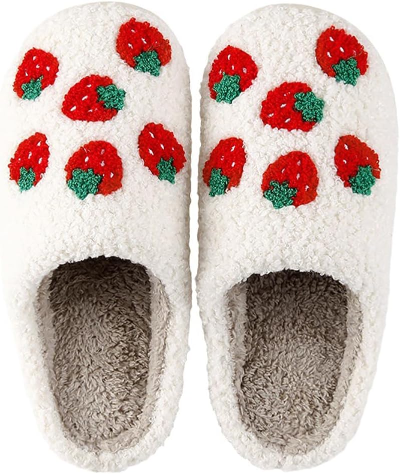 Забавные сланцы QBTZJ на Хэллоуин для женщин и мужчин, милые плюшевые теплые удобные легкие тапочки для пар, Strawberry
Забавные сланцы QBTZJ на Хэллоуин для женщин и мужчин, милые плюшевые теплые удобные легкие тапочки для пар, Strawberry