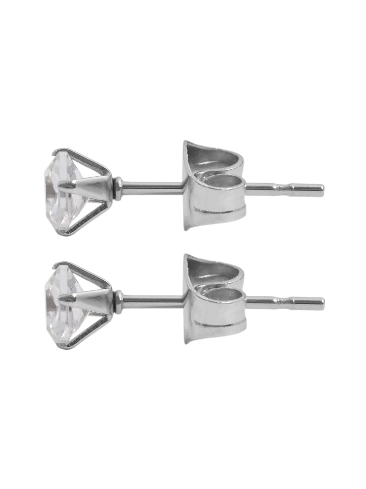 Adeliás Женские серьги - серьги-гвоздики из нержавеющей стали с кубическим цирконием в серебряной оправе
Adeliás Женские серьги - серьги-гвоздики из нержавеющей стали с кубическим цирконием в серебряной оправе