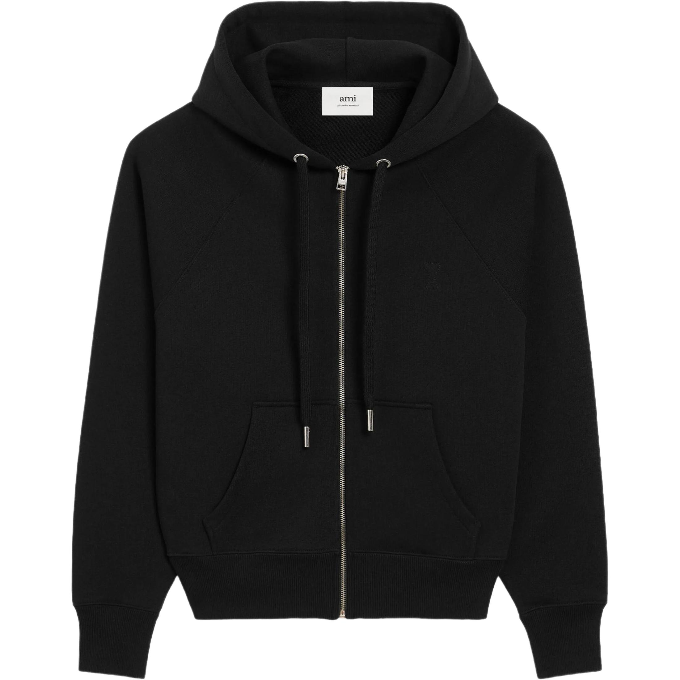 Хлопковое худи на молнии Ami de Coeur Amiparis, черный
Хлопковое худи на молнии Ami de Coeur Amiparis, черный