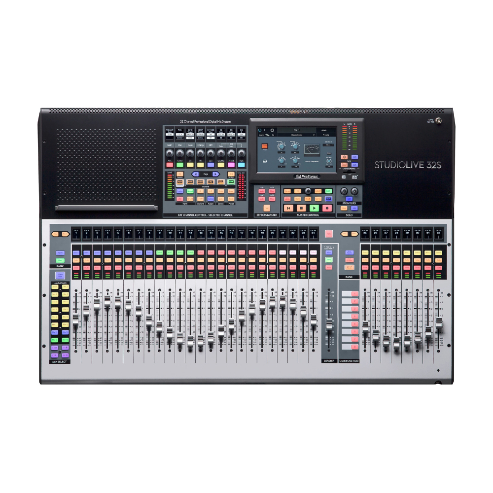 PreSonus StudioLive 32S 32-канальный микшер с 26 шинами микса и интерфейсом USB 64x64
PreSonus StudioLive 32S 32-канальный микшер с 26 шинами микса и интерфейсом USB 64x64
