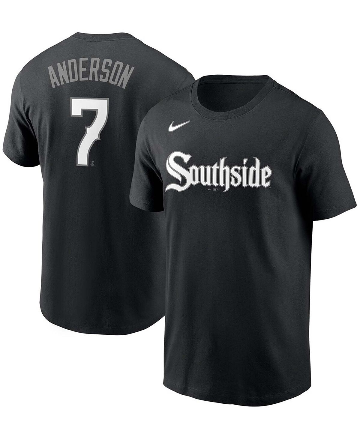 Мужская футболка Tim Anderson Black Chicago White Sox City Connect с именем и номером Nike
Мужская футболка Tim Anderson Black Chicago White Sox City Connect с именем и номером Nike