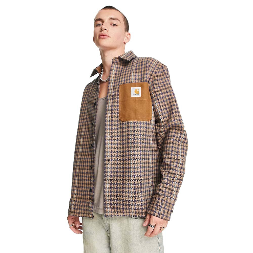 Рубашка Carhartt WIP asher check, бежевый 
Рубашка Carhartt WIP asher check, бежевый