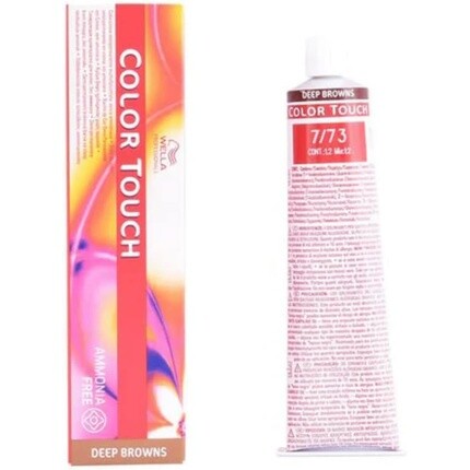 Color Touch Темно-коричневый без аммиака 7,73 60 мл, Wella
Color Touch Темно-коричневый без аммиака 7,73 60 мл, Wella
