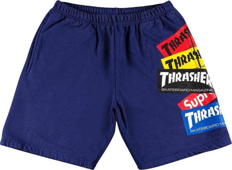 Спортивные шорты Supreme x Thrasher Multi Logo Sweatshort Washed Navy, синий
Спортивные шорты Supreme x Thrasher Multi Logo Sweatshort Washed Navy, синий