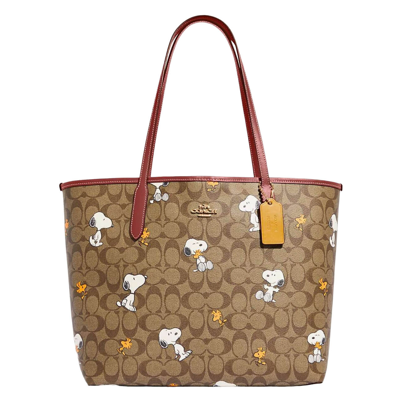 Сумка Coach Outlet X Peanuts City Tote in Signature Canvas with Snoopy Woodstock Print, бежевый/кирпичный
Сумка Coach Outlet X Peanuts City Tote in Signature Canvas with Snoopy Woodstock Print, бежевый/кирпичный