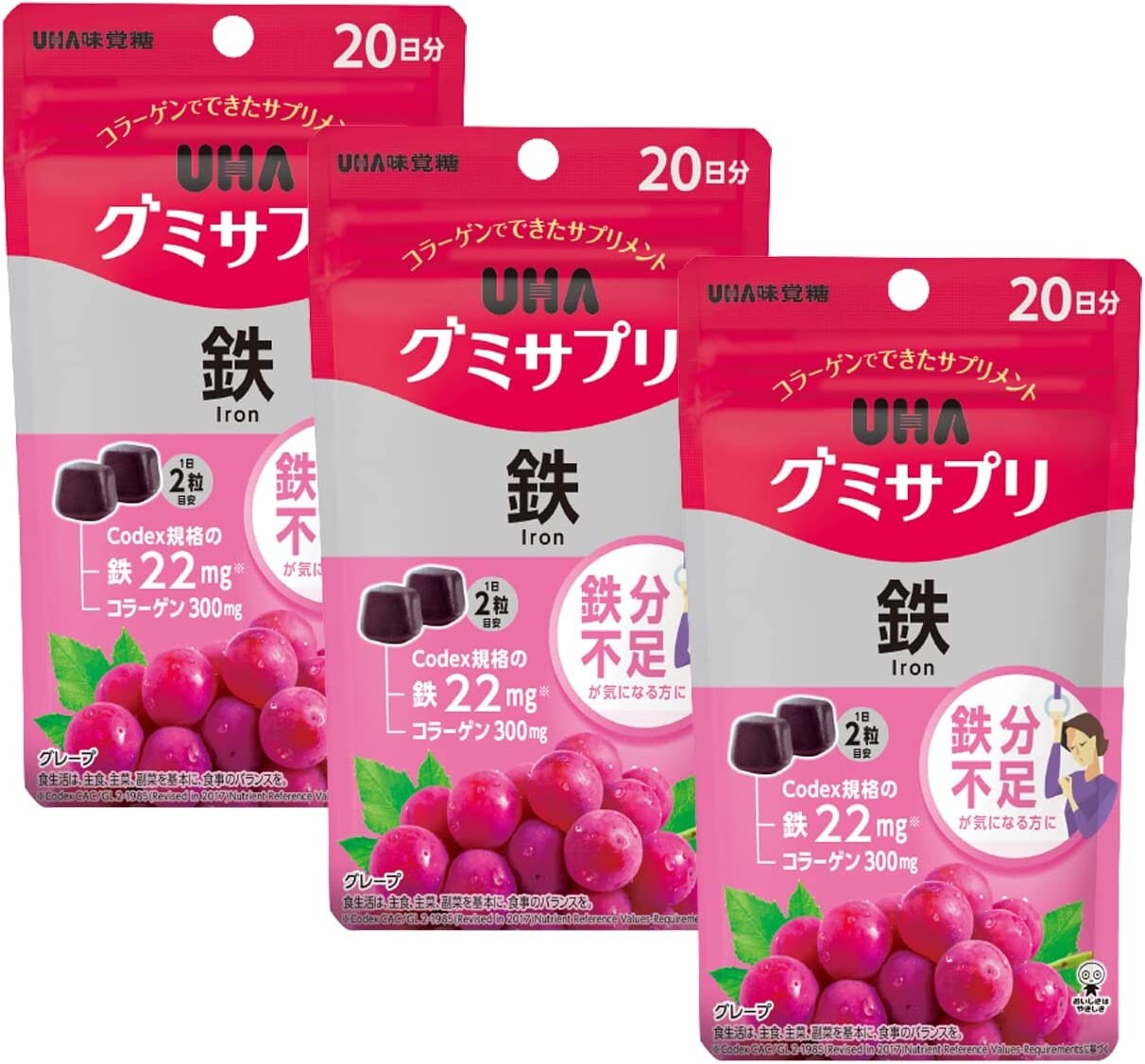 Добавка UHA Gummy Iron, со вкусом винограда, 40 таблеток, 3 предмета
Добавка UHA Gummy Iron, со вкусом винограда, 40 таблеток, 3 предмета