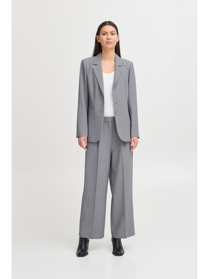 ICHI Пиджак IHSARLA облегающего кроя, серый меланж
ICHI Пиджак IHSARLA облегающего кроя, серый меланж