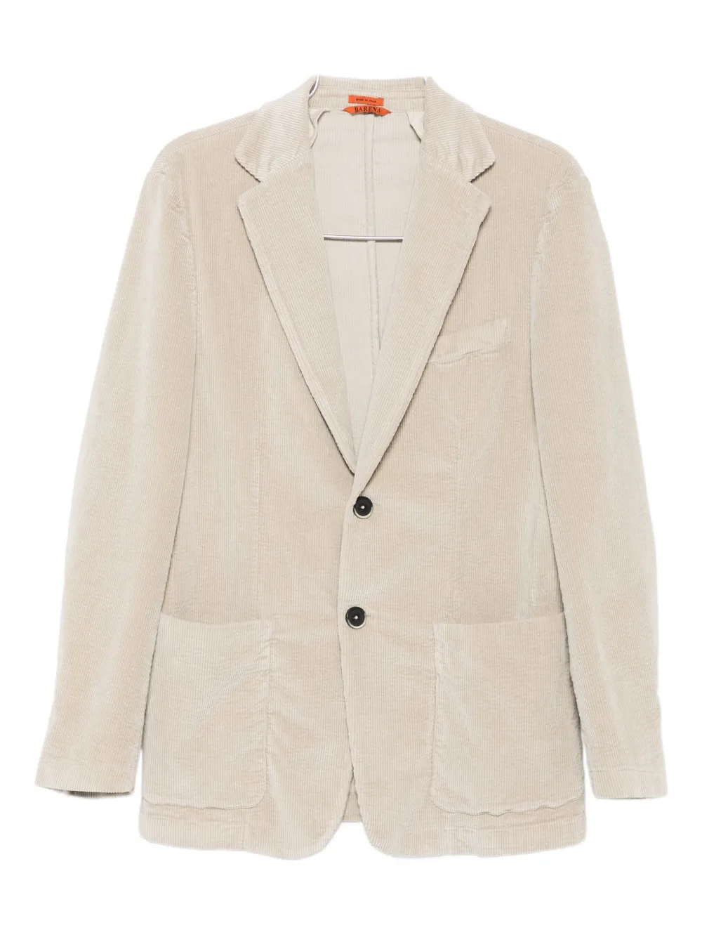 Однобортный вельветовый пиджак Barena, нейтральный
Однобортный вельветовый пиджак Barena, нейтральный