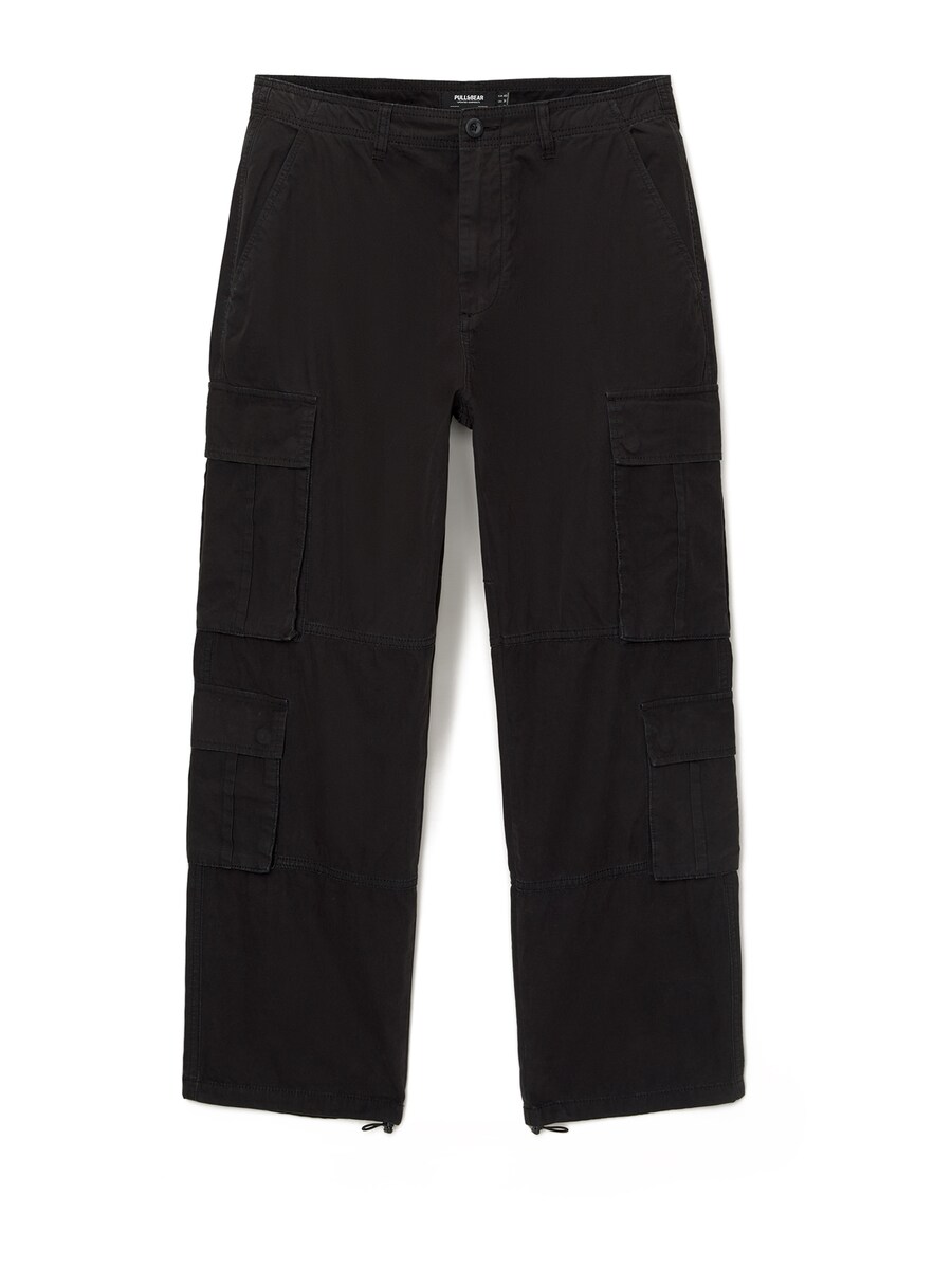 Брюки-карго Pull&Bear Loose fit Cargo Pants, черный
Брюки-карго Pull&Bear Loose fit Cargo Pants, черный