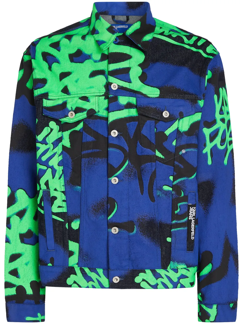 Джинсовая куртка из коллаборации с Crapule2000 Karl Lagerfeld Jeans, синий
Джинсовая куртка из коллаборации с Crapule2000 Karl Lagerfeld Jeans, синий