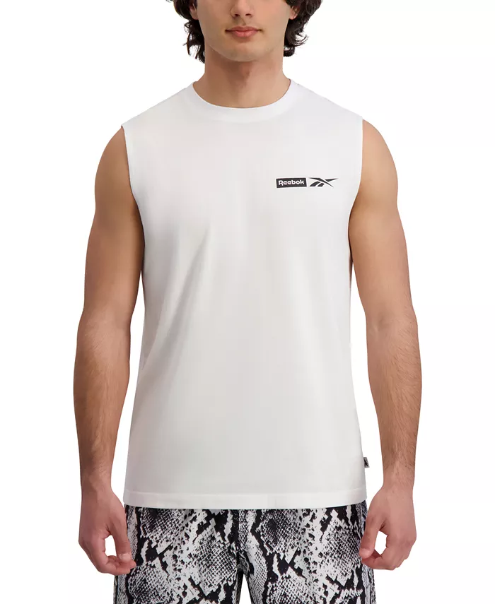 Мужской логотипный майка Post-Up Reebok, белый
Мужской логотипный майка Post-Up Reebok, белый