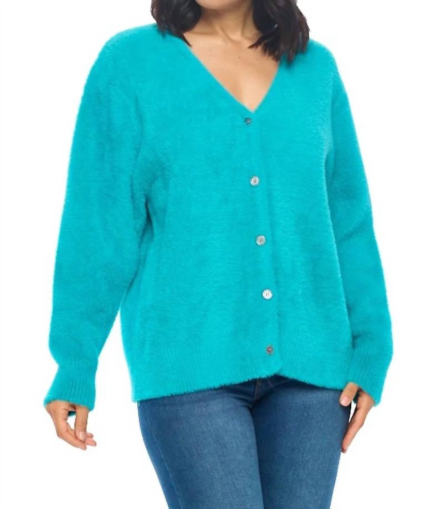 Свитер-кардиган Marisol в бирюзовом цвете Aryeh
Свитер-кардиган Marisol в бирюзовом цвете Aryeh