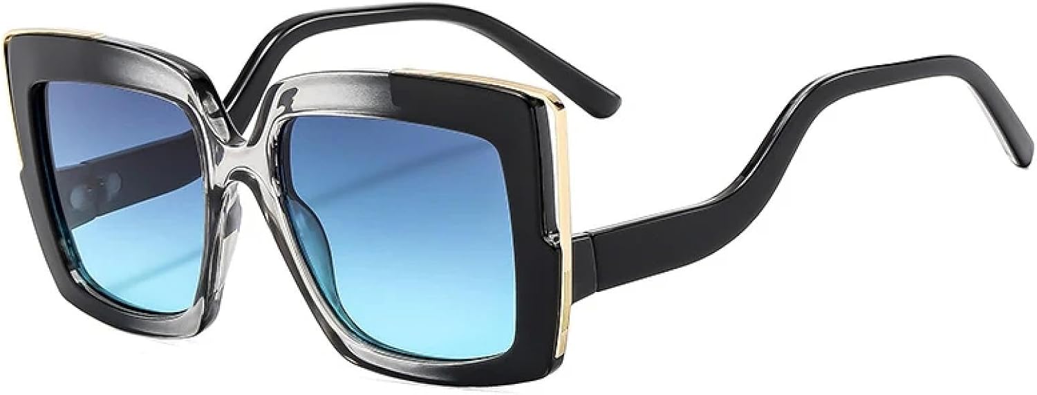 Модные женские солнцезащитные очки большого размера с градиентным затемнением и защитой от УФ-излучения UV400, популярные мужские солнцезащитные очки TKKTLLT, Graygreen
Модные женские солнцезащитные очки большого размера с градиентным затемнением и защитой от УФ-излучения UV400, популярные мужские солнцезащитные очки TKKTLLT, Graygreen