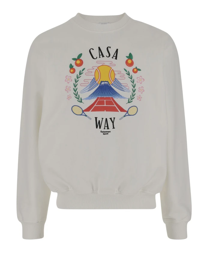 Хлопковая толстовка с логотипом, белая, с круглым вырезом. Casablanca, белый
Хлопковая толстовка с логотипом, белая, с круглым вырезом. Casablanca, белый