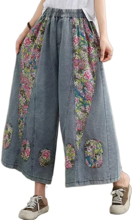 Duberess женские джинсовые брюки кроп с пачворком, широкие, ретро
Duberess женские джинсовые брюки кроп с пачворком, широкие, ретро