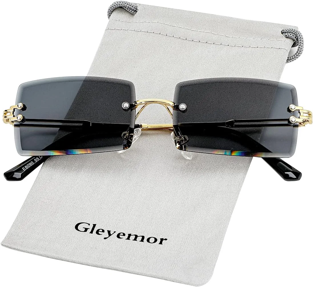 Солнцезащитные очки Gleyemor без оправы, прямоугольной формы, для женщин и мужчин, модные винтажные квадратные очки без оправы с градиентными линзами, 00 Grey
Солнцезащитные очки Gleyemor без оправы, прямоугольной формы, для женщин и мужчин, модные винтажные квадратные очки без оправы с градиентными линзами, 00 Grey