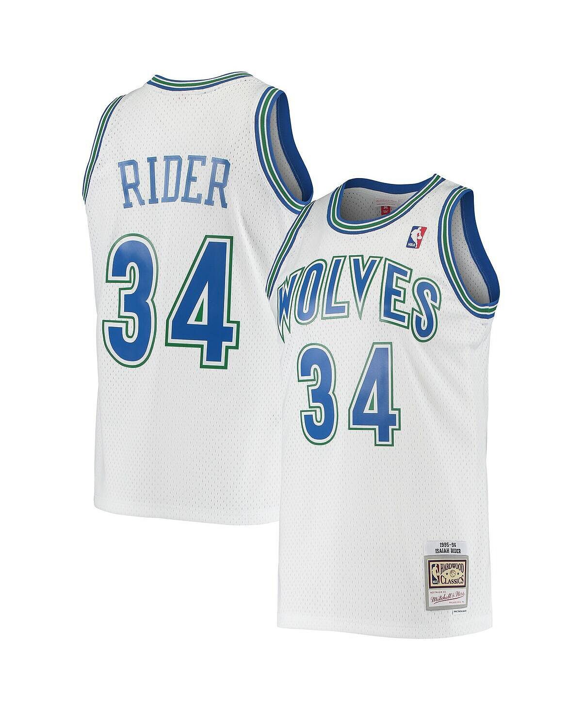 Мужская футболка isaiah rider white minnesota timberwolves 1995-96 hardwood classics swingman jersey Mitchell & Ness, белый
Мужская футболка isaiah rider white minnesota timberwolves 1995-96 hardwood classics swingman jersey Mitchell & Ness, белый