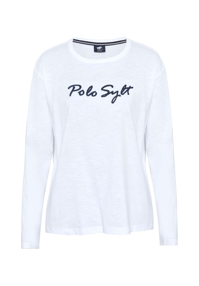 Рубашка с длинными рукавами и вышитым логотипом. Polo Sylt, белый
Рубашка с длинными рукавами и вышитым логотипом. Polo Sylt, белый