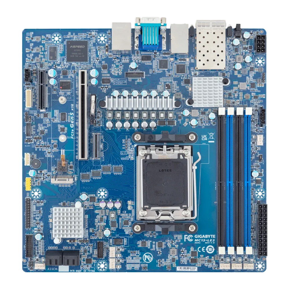 Материнская плата GIGABYTE MC13-LE3, AM5, DDR5
Материнская плата GIGABYTE MC13-LE3, AM5, DDR5