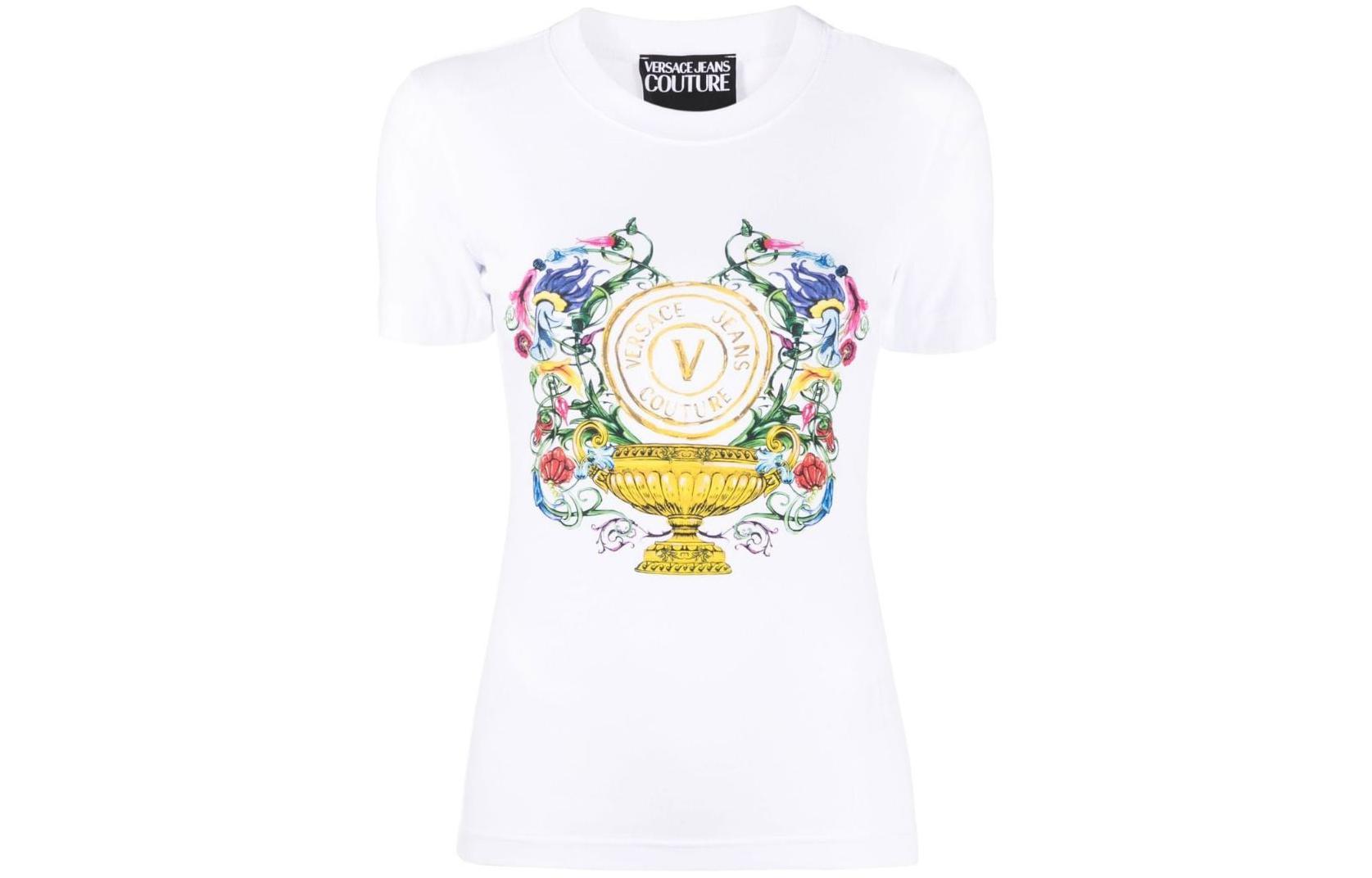 VERSACE JEANS COUTURE Футболка женская белая
VERSACE JEANS COUTURE Футболка женская белая
