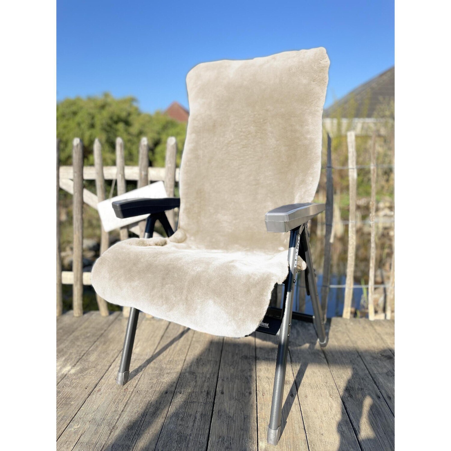 Подушка Heitmann из овчины для кемпинговых стульев, бежевый
Подушка Heitmann из овчины для кемпинговых стульев, бежевый