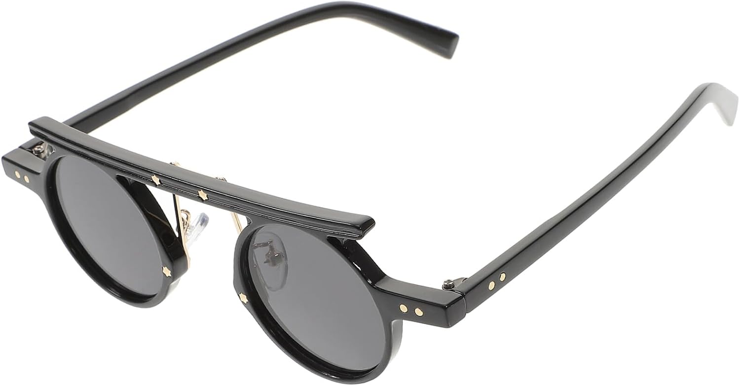 Солнцезащитные очки Beaupretty Retro круглые для мужчин и женщин, черная оправа с серыми линзами, винтажные солнцезащитные очки в стиле 90-х для использования на открытом воздухе, Black
Солнцезащитные очки Beaupretty Retro круглые для мужчин и женщин, черная оправа с серыми линзами, винтажные солнцезащитные очки в стиле 90-х для использования на открытом воздухе, Black