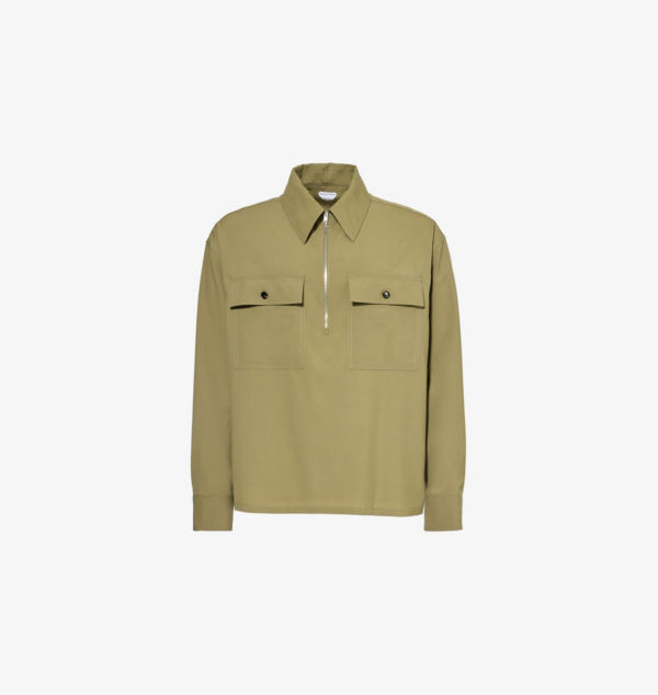 Шерстяная рубашка свободного кроя с двумя карманами на пуговицах и длинными рукавами Bottega Veneta, цвет algae
Шерстяная рубашка свободного кроя с двумя карманами на пуговицах и длинными рукавами Bottega Veneta, цвет algae