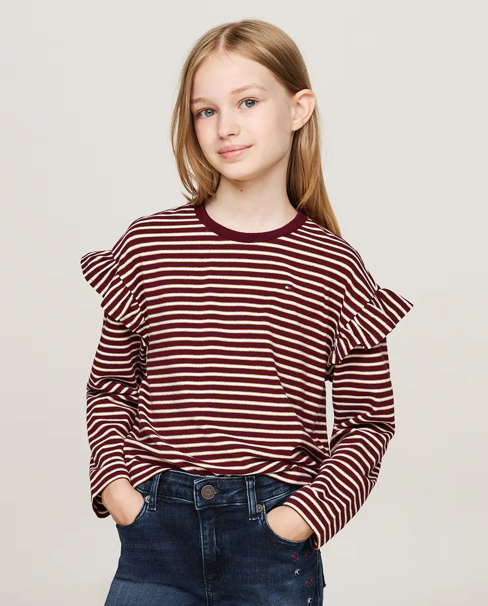 Футболка для девочки с длинными рукавами и круглым вырезом Tommy Hilfiger, красный
Футболка для девочки с длинными рукавами и круглым вырезом Tommy Hilfiger, красный