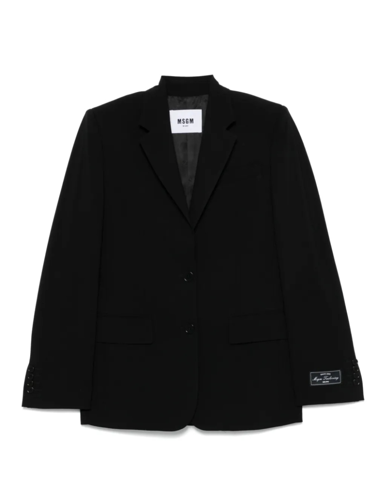 MSGM однобортный пиджак, черный
MSGM однобортный пиджак, черный