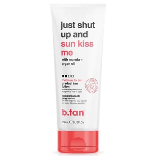 Бальзам с бронзатором и сиянием, 236 мл b.tan Just Shut Up And Sun Kiss Me Daily
Бальзам с бронзатором и сиянием, 236 мл b.tan Just Shut Up And Sun Kiss Me Daily