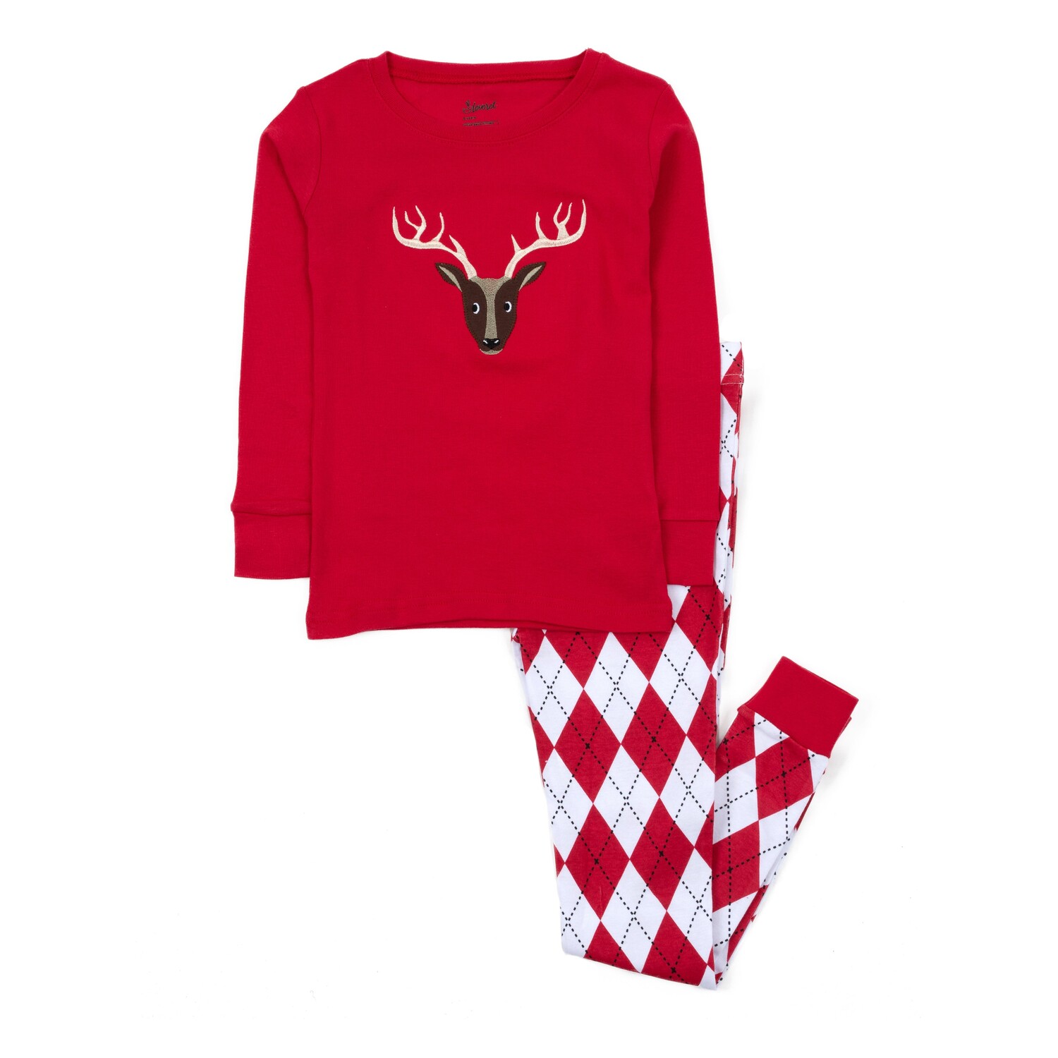 Рождественские детские хлопковые пижамы из двух предметов Argyle Leveret, цвет Argyle Red & White
Рождественские детские хлопковые пижамы из двух предметов Argyle Leveret, цвет Argyle Red & White
