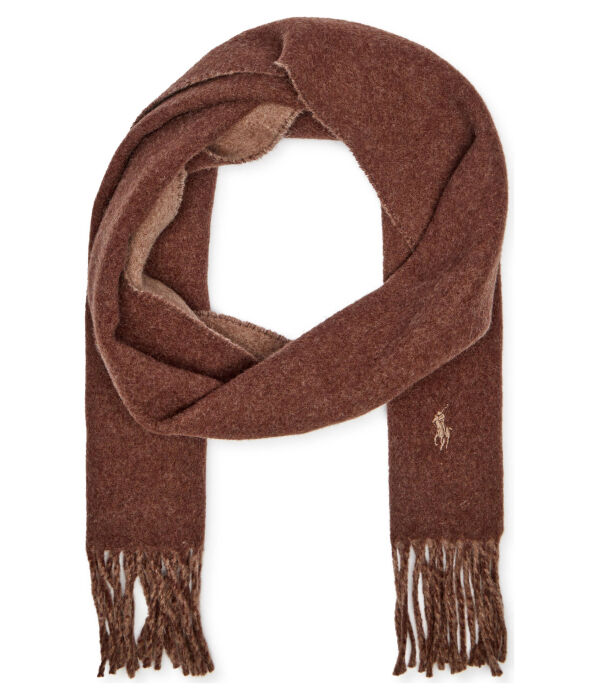 Шарф мужской Polo Ralph Lauren шерстяной с кисточками, коричневый
Шарф мужской Polo Ralph Lauren шерстяной с кисточками, коричневый
