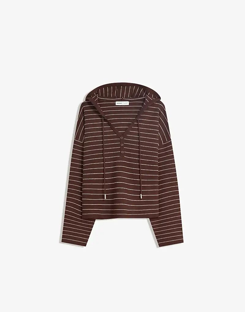 Джемпер Bershka с капюшоном коричневого цвета
Джемпер Bershka с капюшоном коричневого цвета