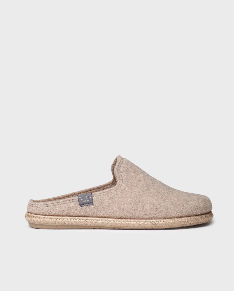 Мужские домашние тапочки из переработанного фетра Toni Pons, бежевый
Мужские домашние тапочки из переработанного фетра Toni Pons, бежевый