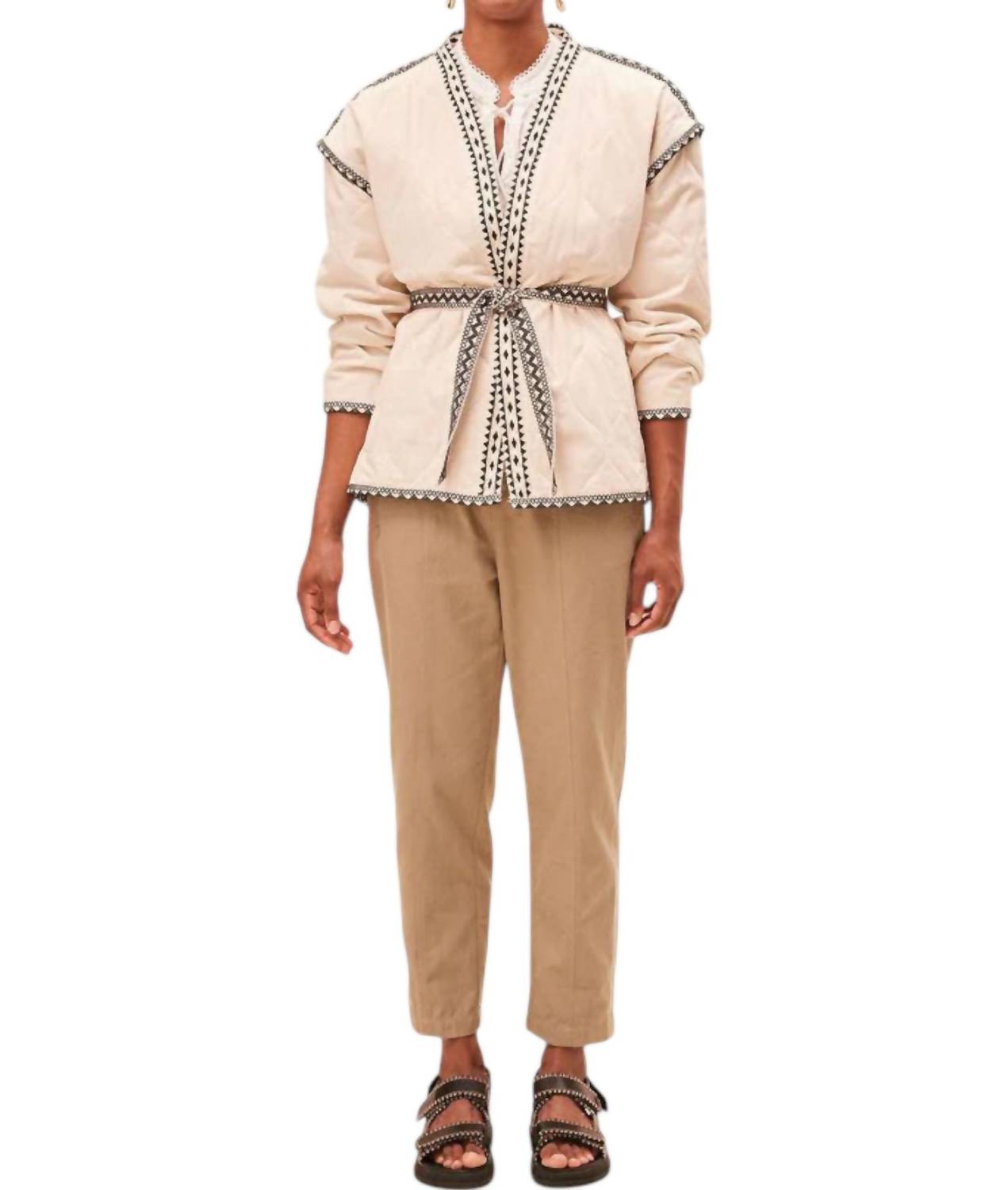 Стеганая куртка Evan в кремовом цвете Suncoo
Стеганая куртка Evan в кремовом цвете Suncoo